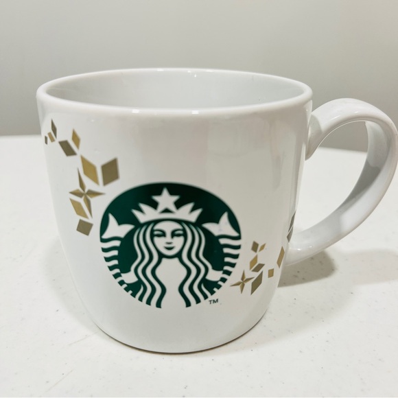 Starbucks Other - Starbucks Siren Mug 2013 Collectible Holiday Cup White Embossed